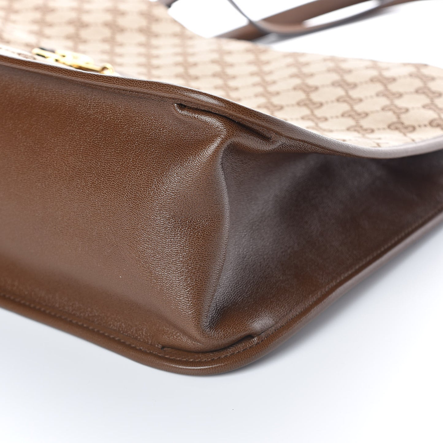 Monogram Horsebit 1955 Tote Bag Beige Brown Sugar