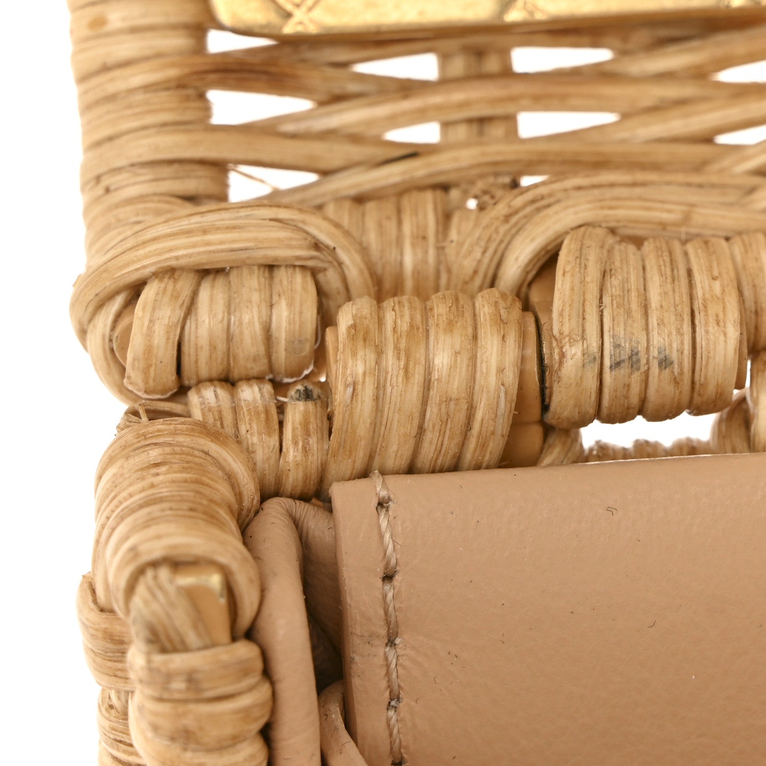 Chanel Braided Rattan Mini CC Top Handle Flap Beige 11 of 11