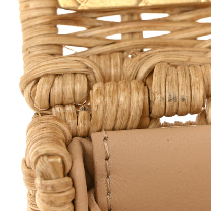 Chanel Braided Rattan Mini CC Top Handle Flap Beige 11 of 11