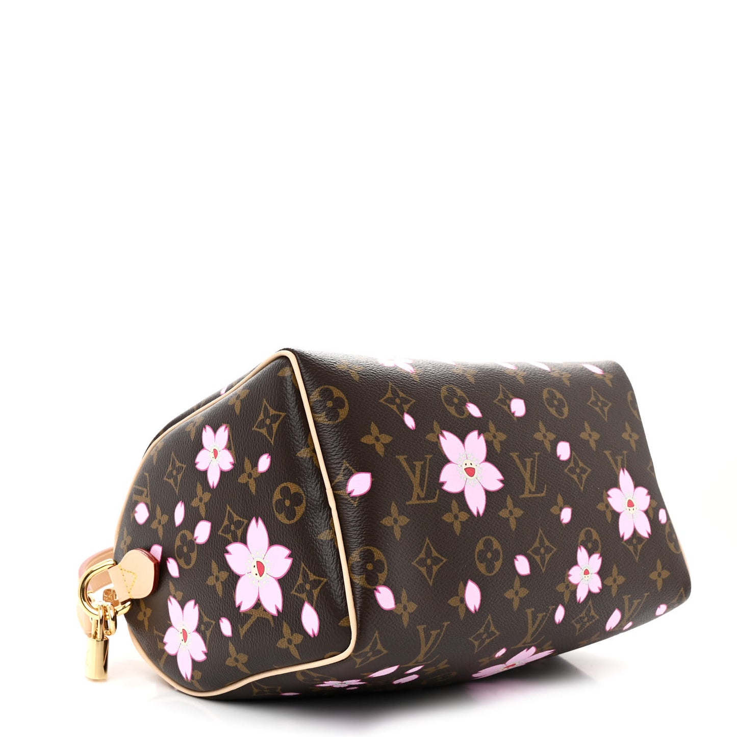 LV X TM Monogram Cherry Blossom Speedy Bandouliere 25 Sakura Brown