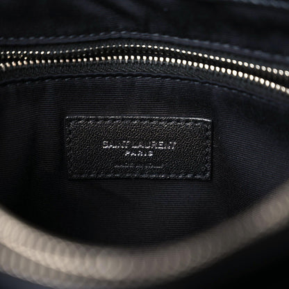 Saint Laurent Calfskin Y Quilted Monogram Medium Loulou Chain Satchel Black 11 of 13
