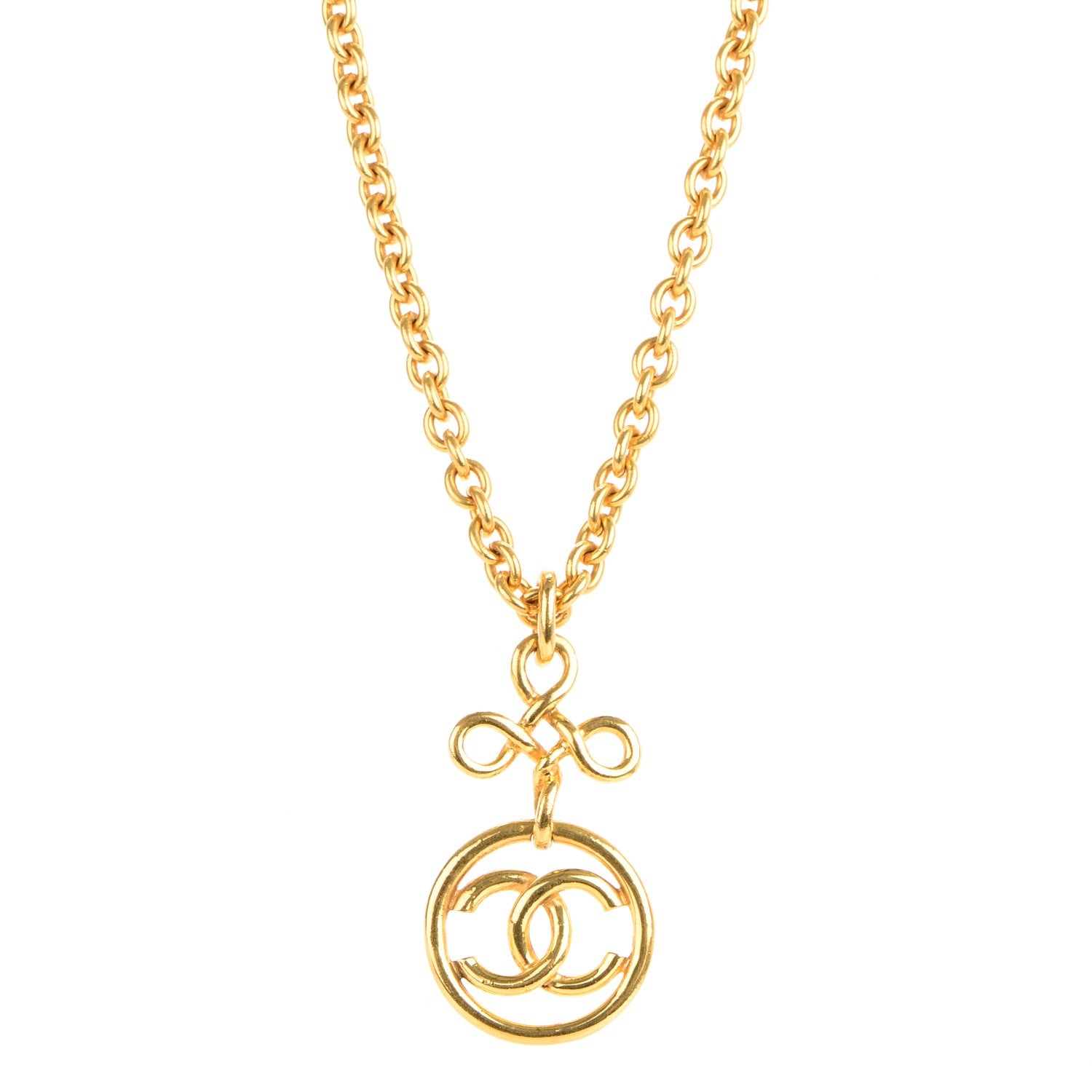 Chanel CC Necklace Gold 1 of 5