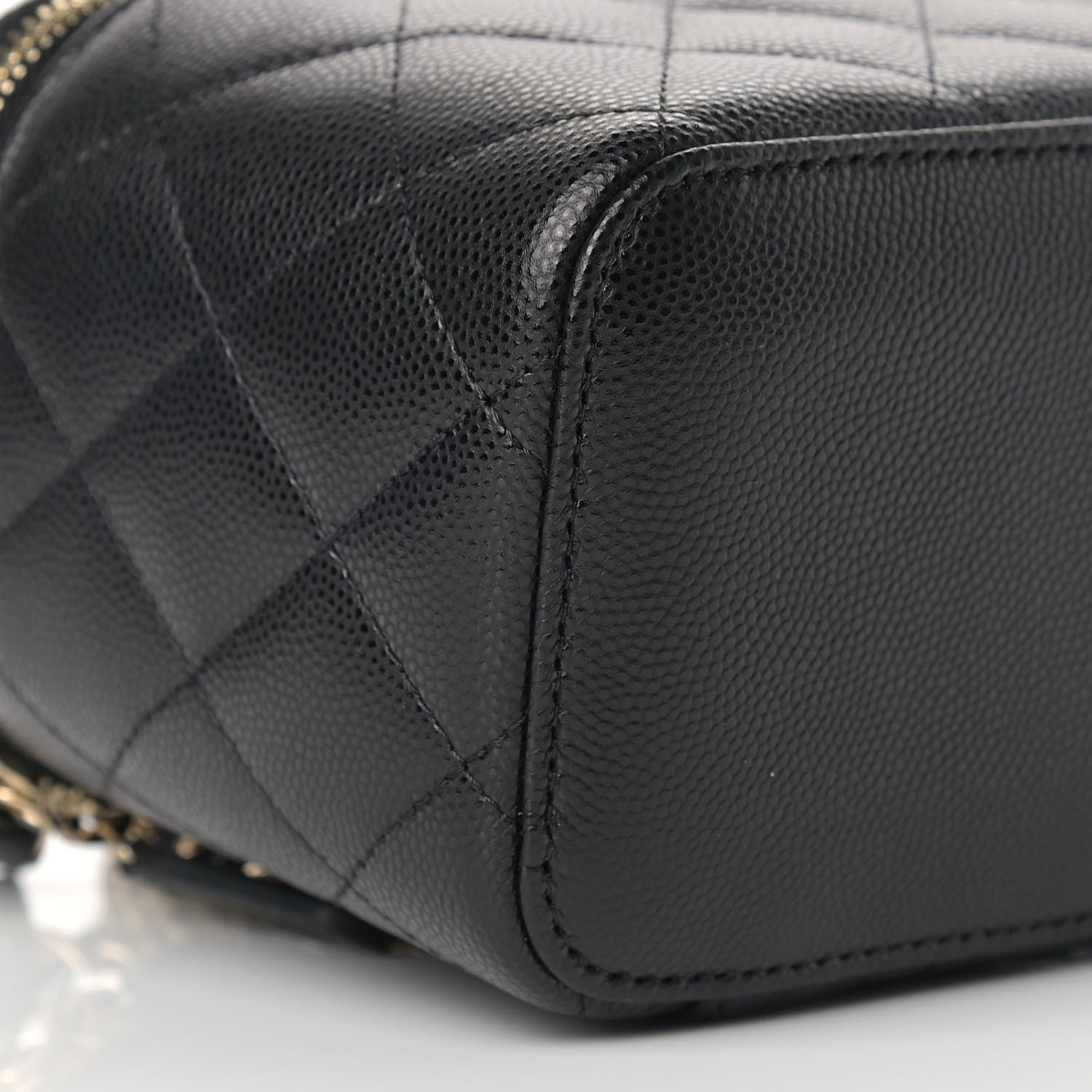 Chanel Caviar Quilted Small Vanity Case With Chain Black 8 of 9