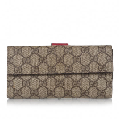 Gucci GG Plus Monogram Ladies GG Continental Wallet Red 1 of 13