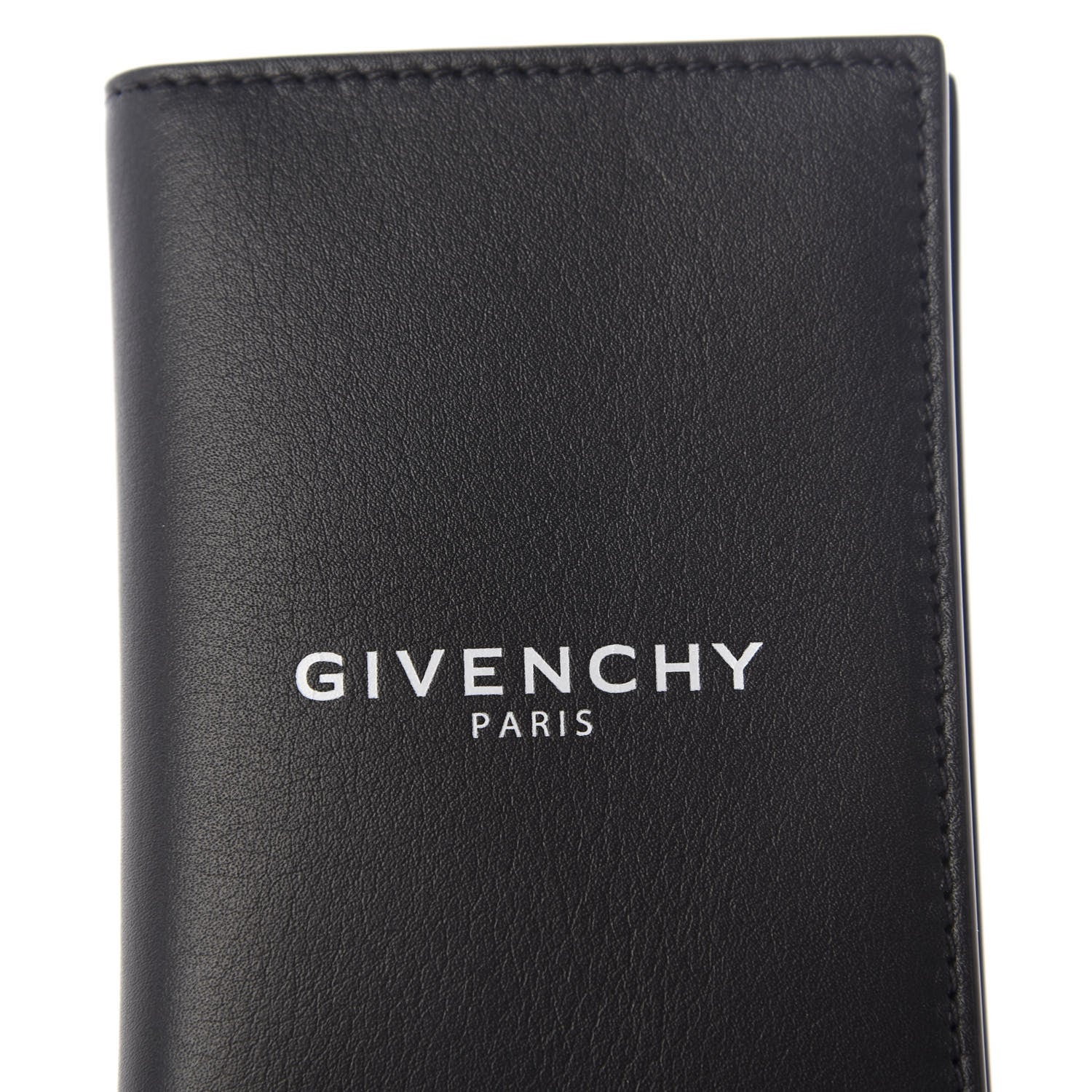 Givenchy Calfskin Logo Folding Card Holder Black 6 of 7