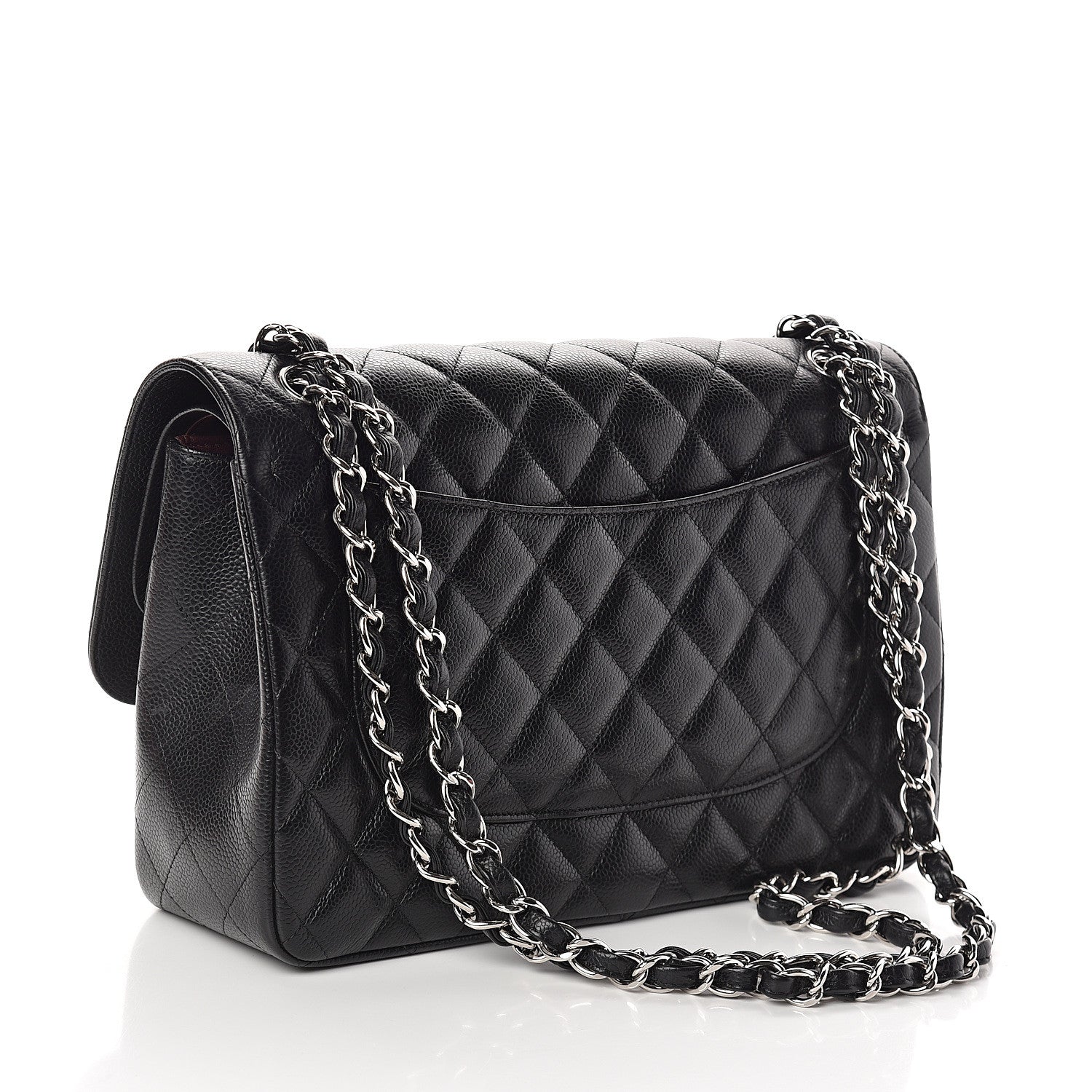 Chanel Caviar Quilted Jumbo Double Flap Black 2 of 10
