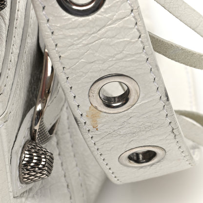 Balenciaga Agneau Arena Crystal Le Cagole Shoulder Bag XS Optic White 13 of 18