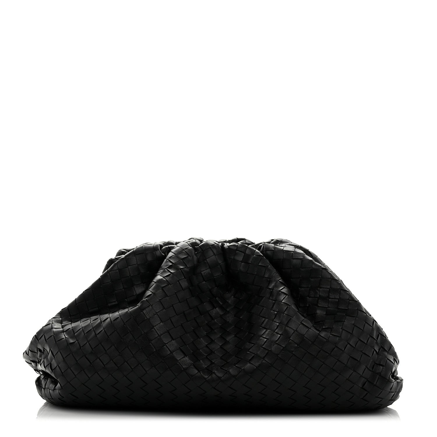 Bottega Veneta Nappa Maxi Intreccio The Pouch Oversized Clutch Black 1 of 7