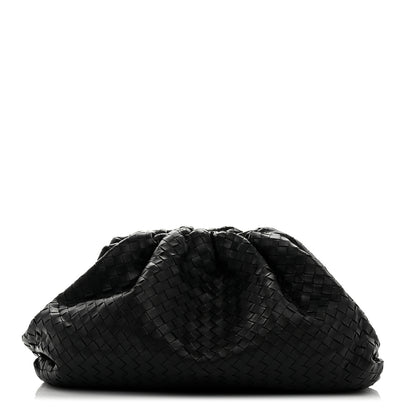 Bottega Veneta Nappa Maxi Intreccio The Pouch Oversized Clutch Black 1 of 7