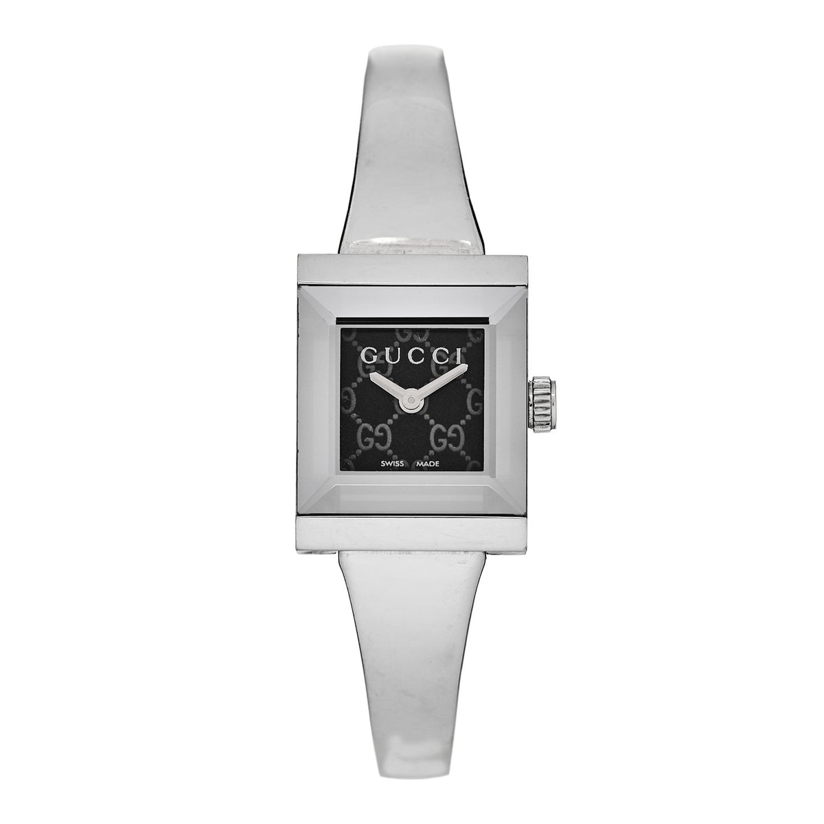 Stainless Steel 14mm Web G-Frame Quartz Watch Black