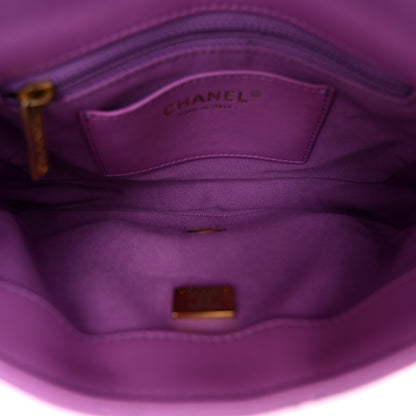 Chanel Lambskin Quilted Small CC Funky Town Flap Purple 5 of 10