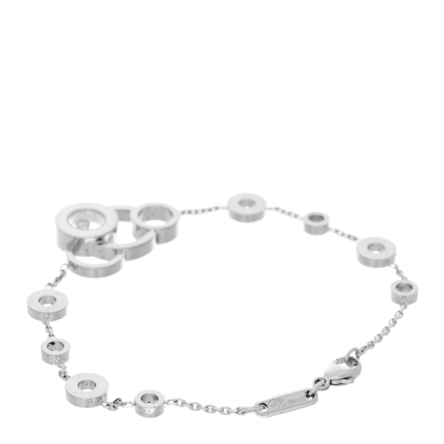 18K White Gold Diamond Happy Bubbles Bracelet