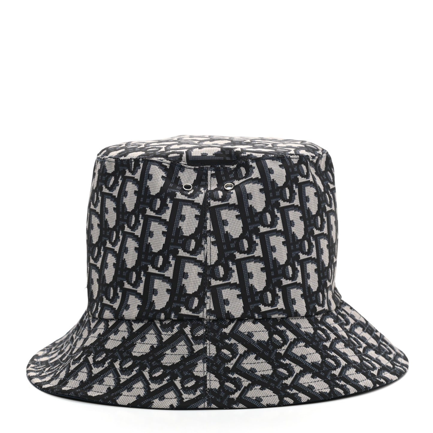 Polyester Cotton Oblique Teddy-D Brim Bucket Hat 57 Black