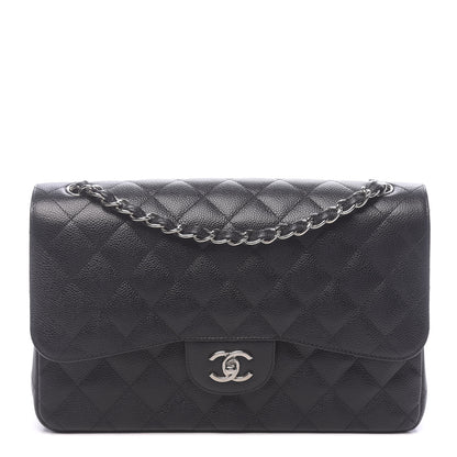 Chanel Caviar Quilted Jumbo Double Flap Black 1 of 11