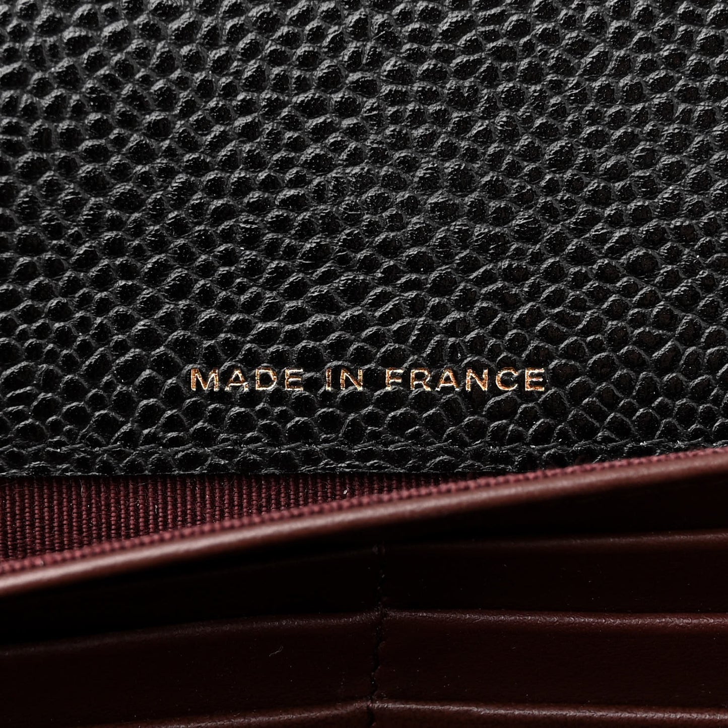 Caviar Quilted Large Gusset Flap Wallet Black