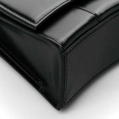 Balenciaga Shiny Box Calfskin Small Hourglass Evening Chain Bag Black 9 of 10