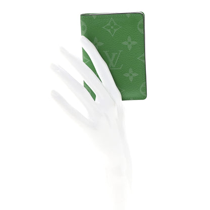 Louis Vuitton Taigarama Pocket Organizer NM Cactus Green 2 of 7