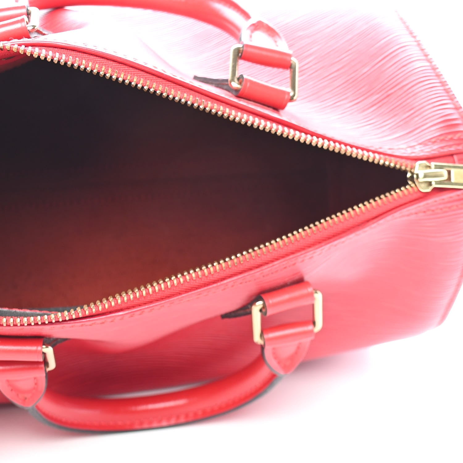 Louis Vuitton Epi Speedy 25 Castillan Red 5 of 10