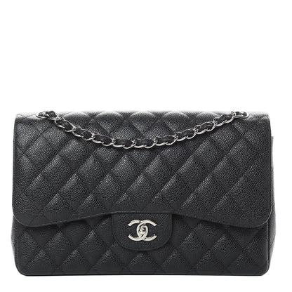 Chanel Caviar Quilted Jumbo Double Flap Black 1 of 10