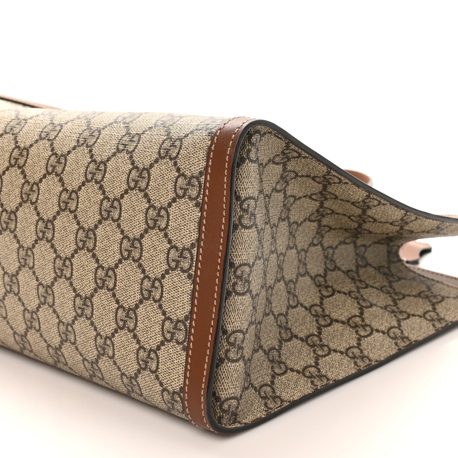 Gucci GG Supreme Monogram Medium Padlock Tote Beige Cuir 10 of 10