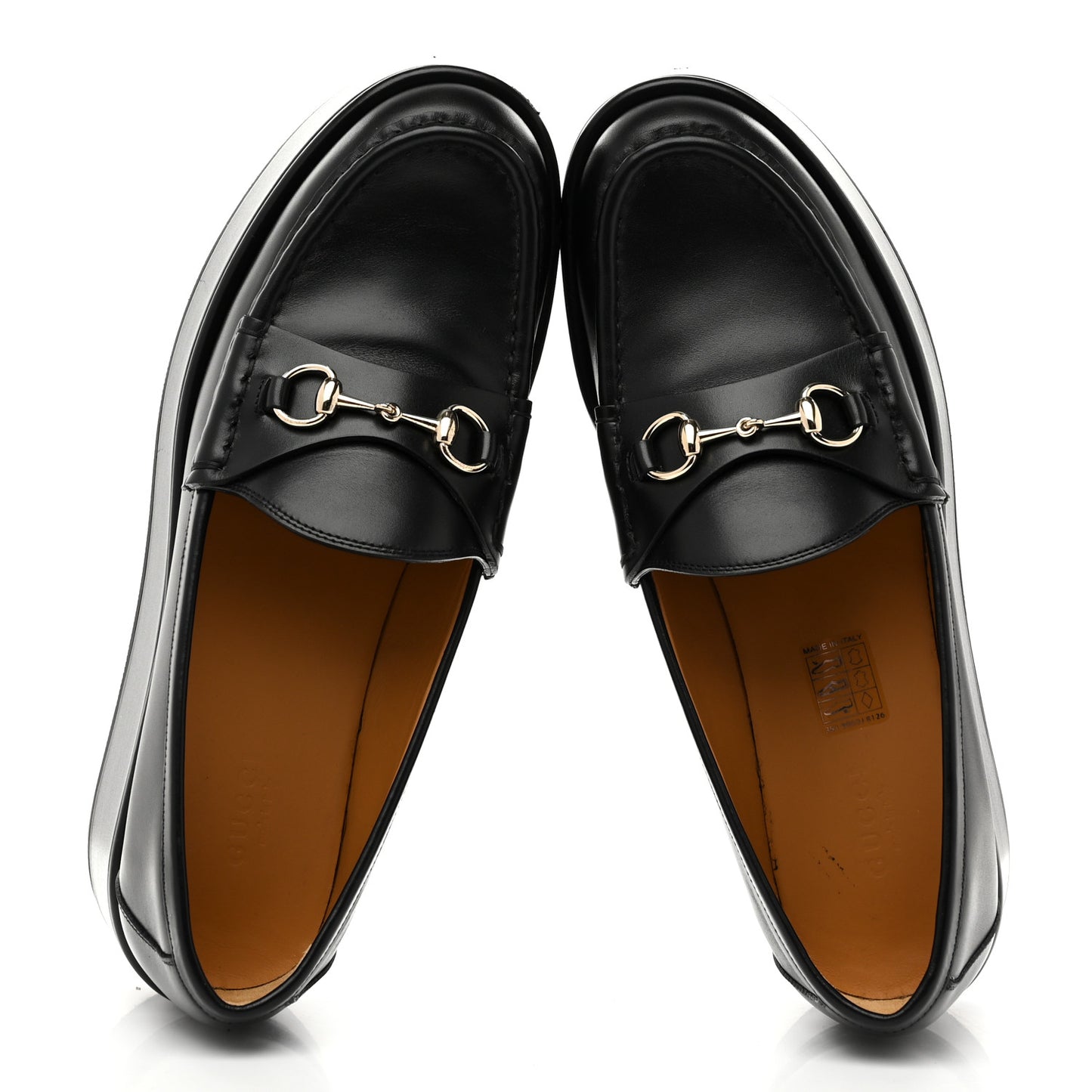 Kama Calfskin Horsebit Womens Wedge Platform Loafers 39 Black