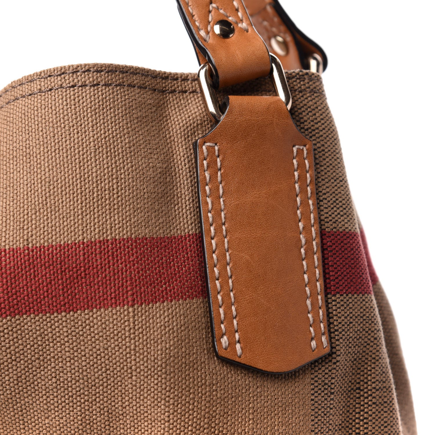 Burberry Canvas Mega Check Medium Maidstone Saddle Brown 11 of 11