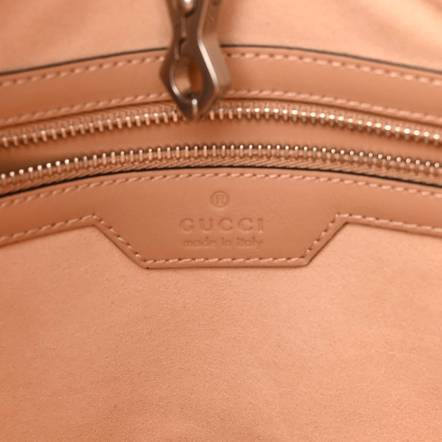 Gucci Calfskin Matelasse Aria Medium GG Marmont Shoulder Tote Camelia 6 of 10