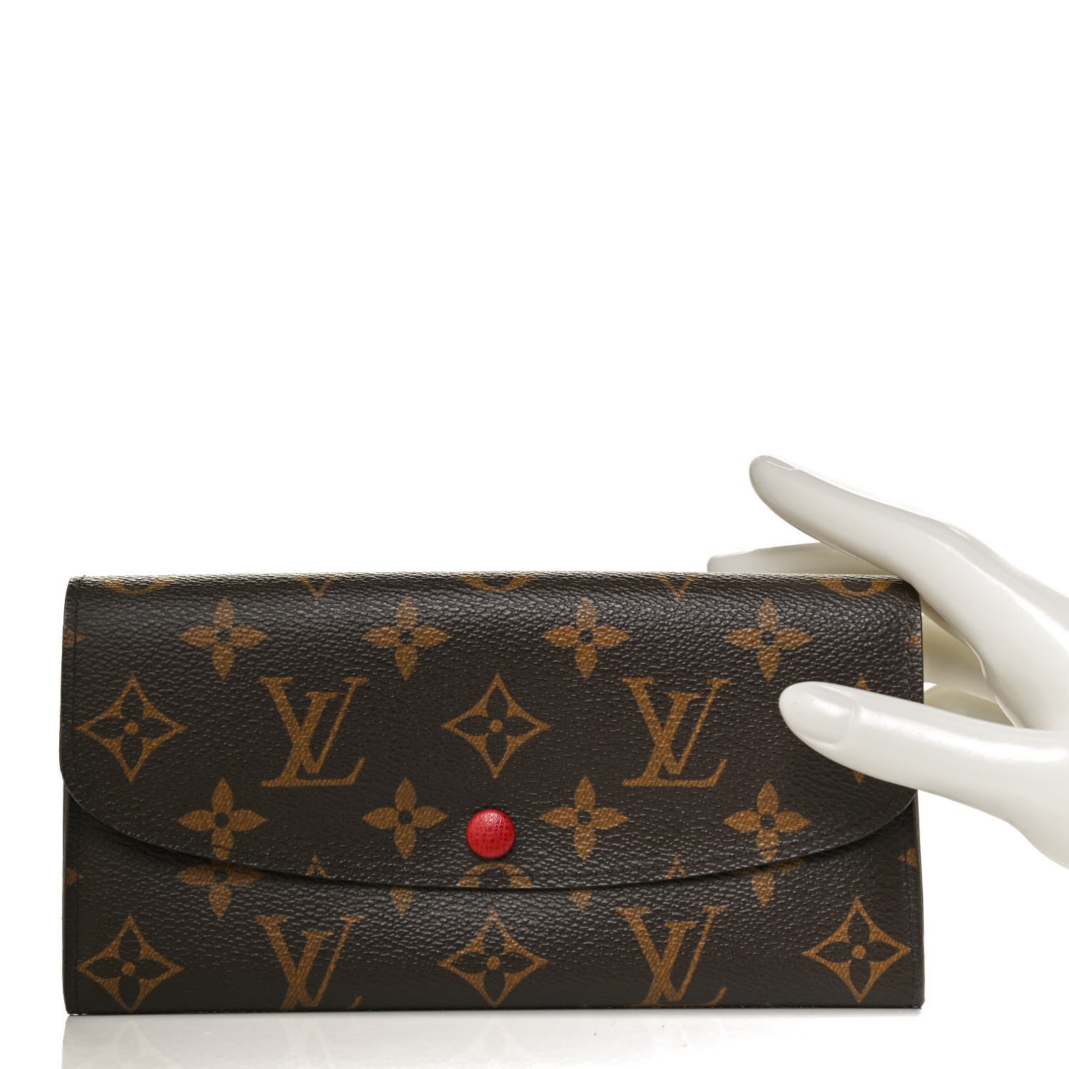 Louis Vuitton Monogram Emilie Wallet Rouge 2 of 12