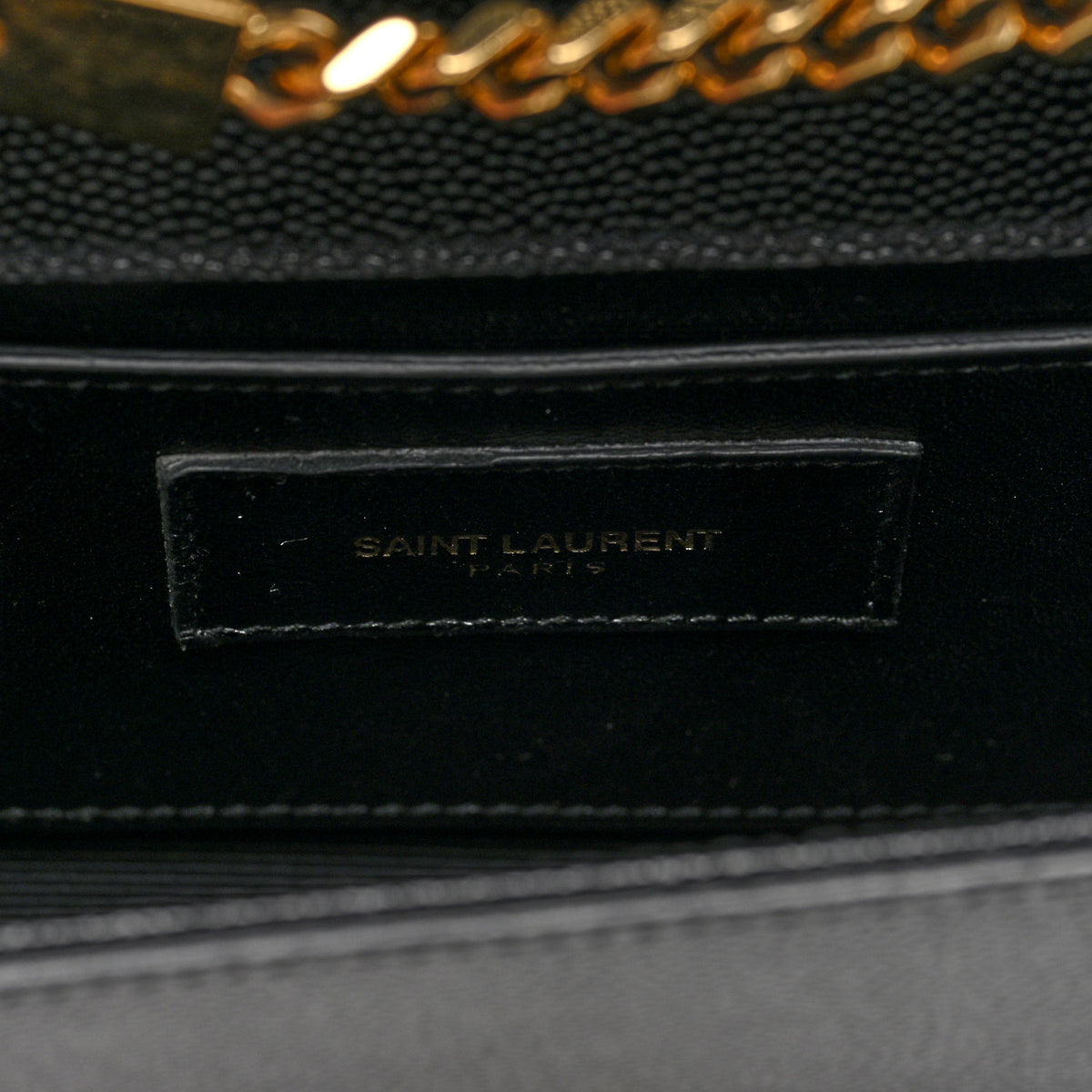 Saint Laurent Grain De Poudre Small Monogram Kate Satchel Black 5 of 8