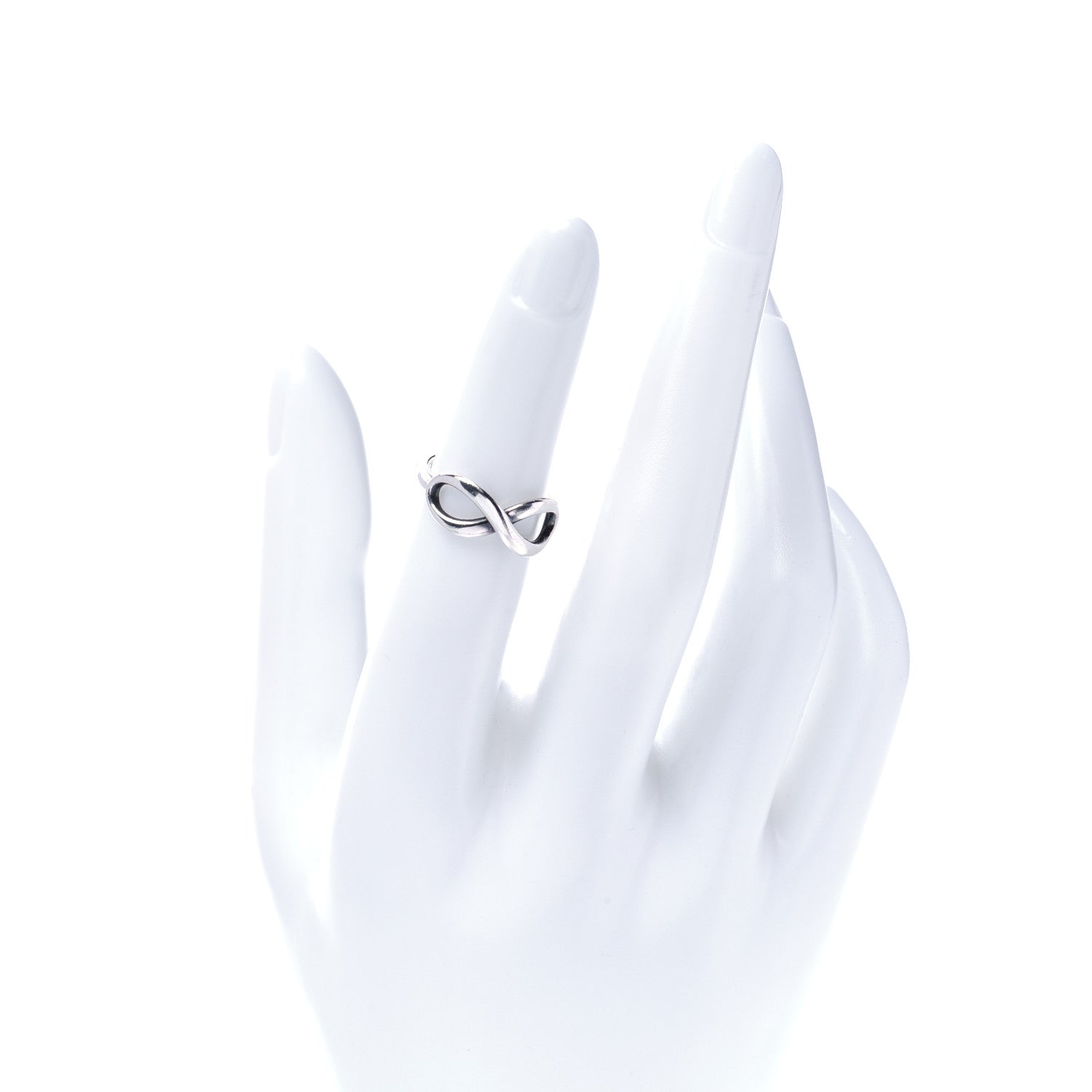 Tiffany Sterling Silver Infinity Ring 48 4.5 3 of 8