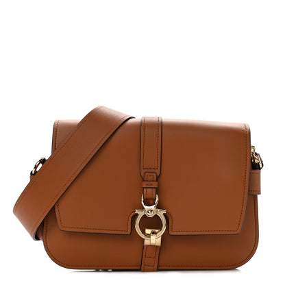 Salvatore Ferragamo Calfskin Fiore Shoulder Bag Sella 1 of 13