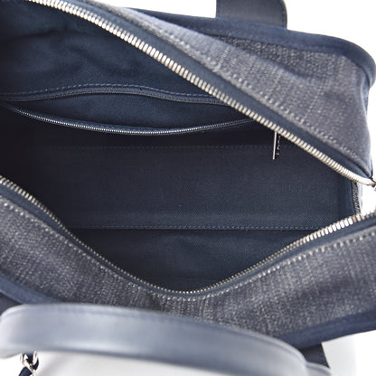 Chanel Denim Deauville Bowling Bag Dark Blue 5 of 11