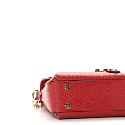 Gucci Dollar Calfskin Interlocking G Top Handle Shoulder Bag Red 9 of 10