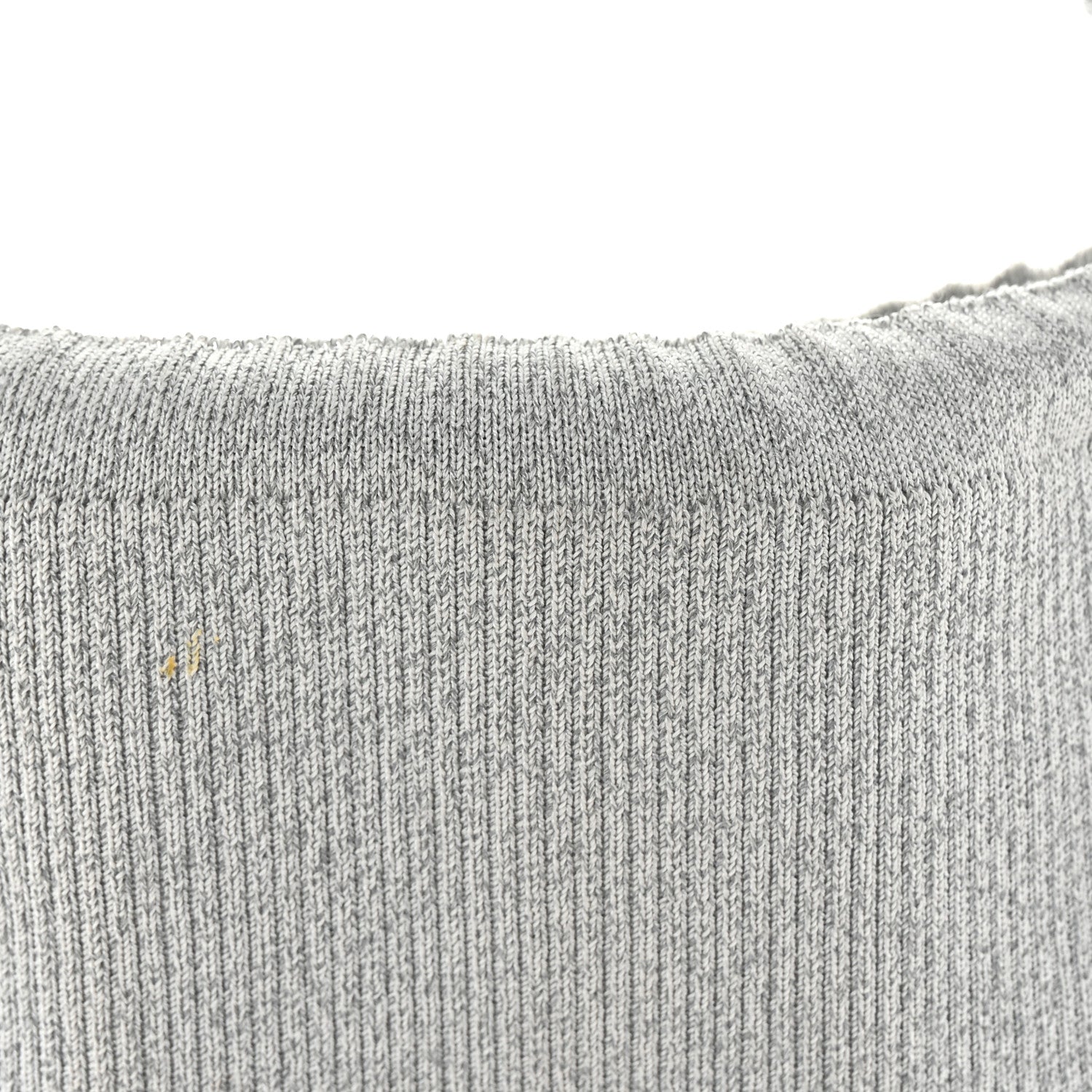 Alexander Wang Metallic Ribbed Knit Small Ryan Bag Silver 7 of 9