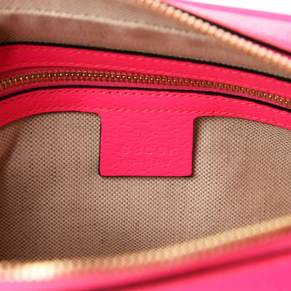 Gucci Canvas Flora Floral Shoulder Bag White Fuchsia Fluo 8 of 10