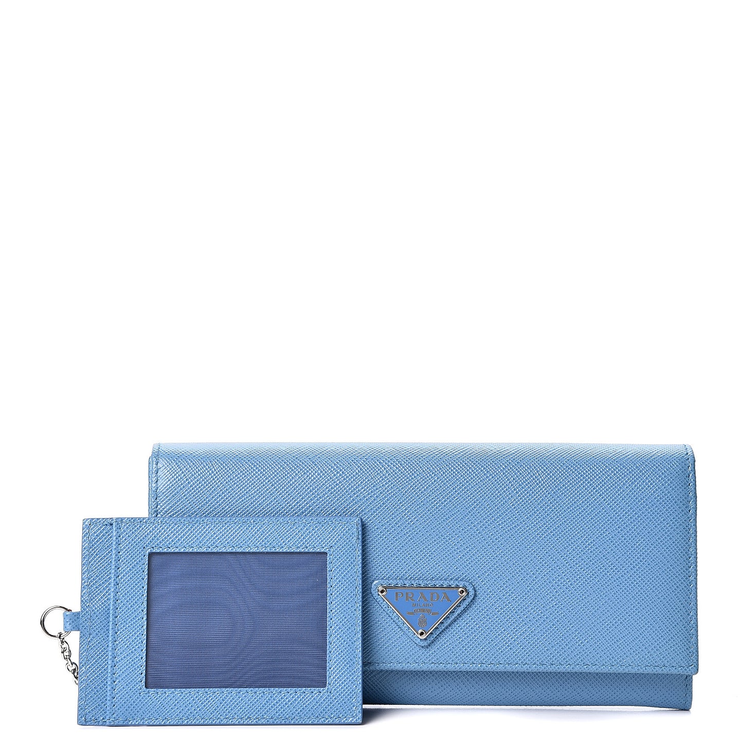 Saffiano Triangle Continental Flap Wallet Mare