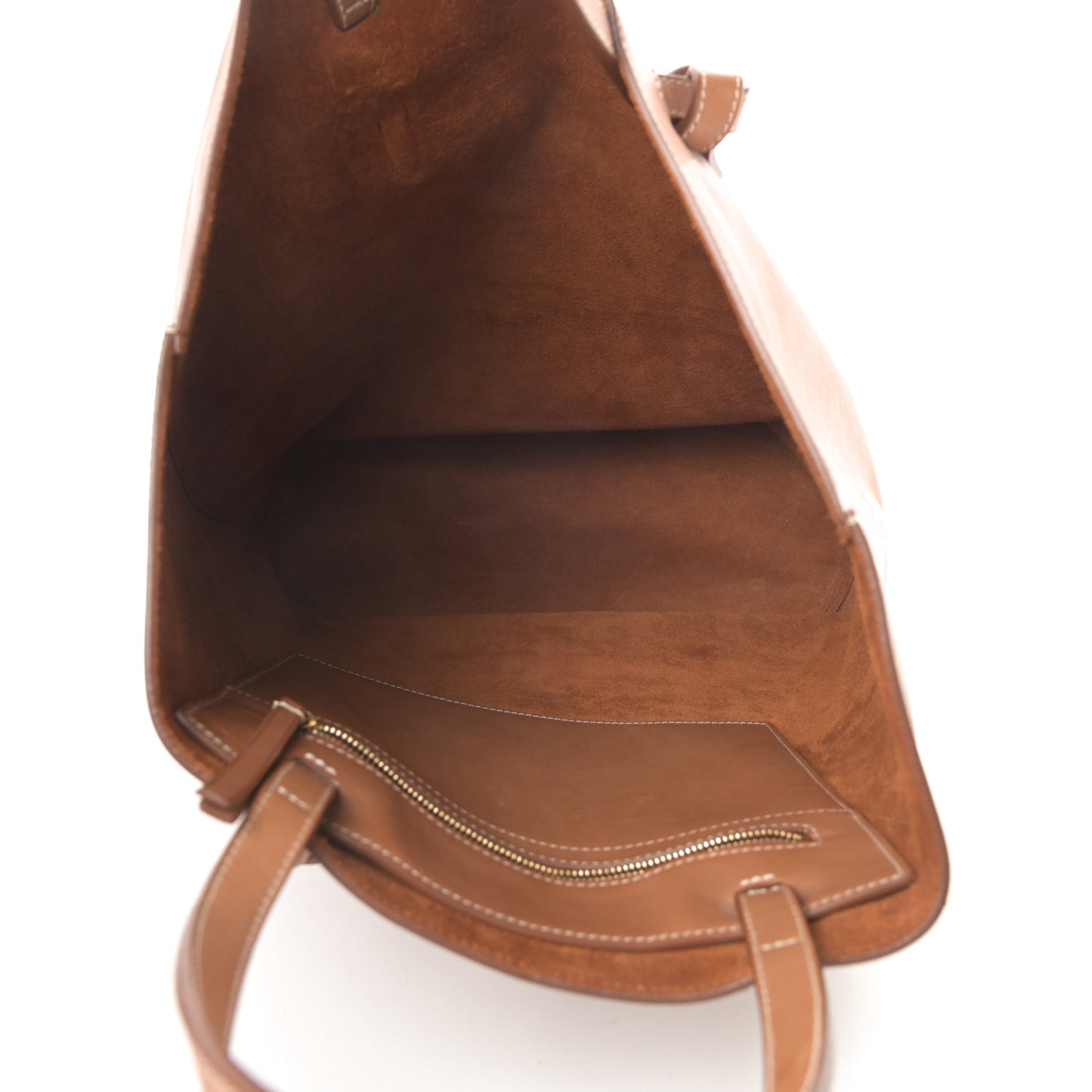 Supple Calfskin Tie Knot Twisted Tote Tan