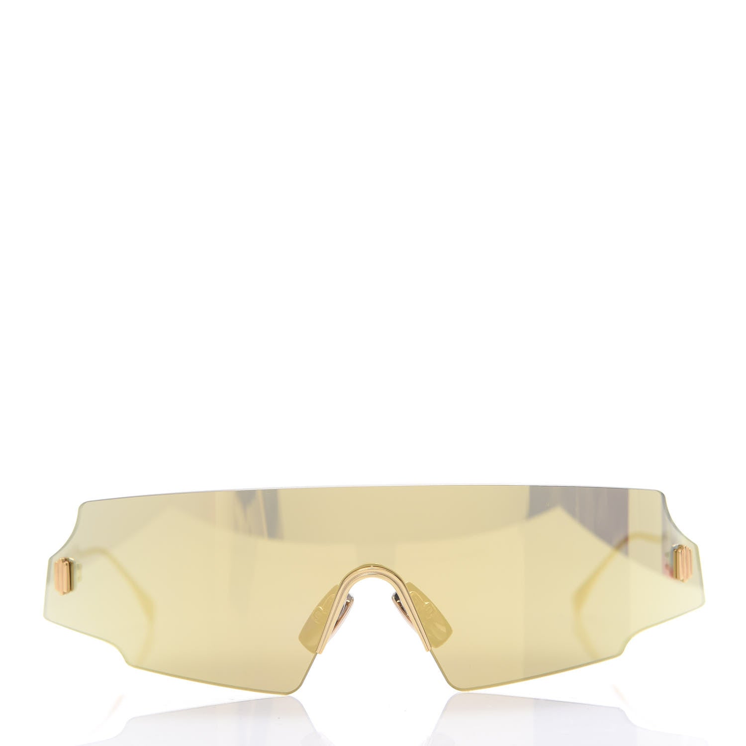 Fendi Mirrored Forceful Shield Sunglasses FF 0440/S Yellow 2 of 8