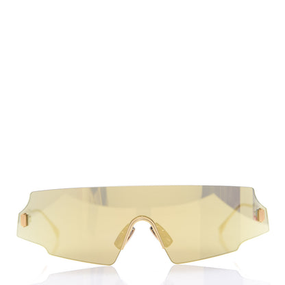 Fendi Mirrored Forceful Shield Sunglasses FF 0440/S Yellow 2 of 8