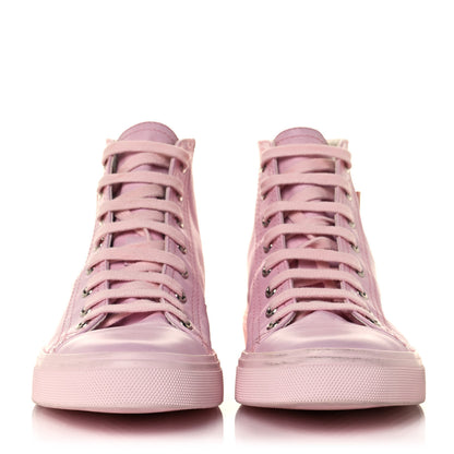 Saint Laurent Calfskin Bedford Emblem Hightop Sneakers 39 Pastel Pink 2 of 12