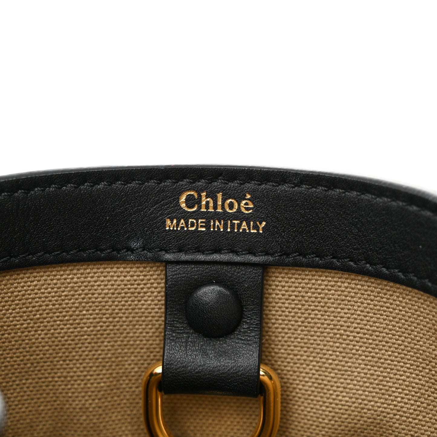 Calfskin Small Emma Bucket Black
