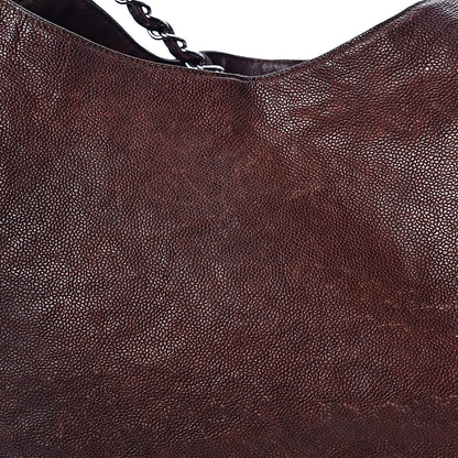 Chanel Distressed Caviar XL Coco Cabas Brown 8 of 14