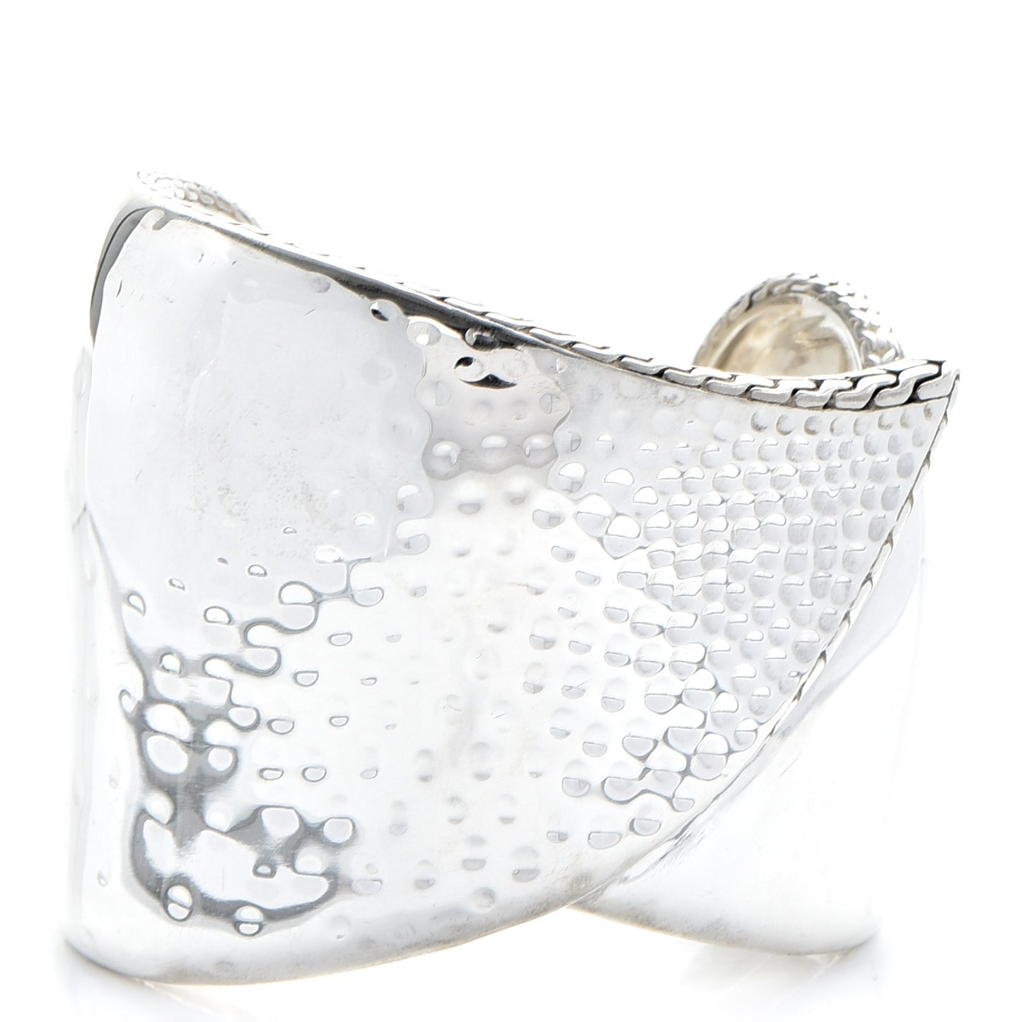 Sterling Silver Palu Kapal Wide Bypass Cuff