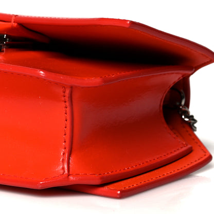 Givenchy Calfskin Bow Cut Chain Wallet Orange Fluo 10 of 11