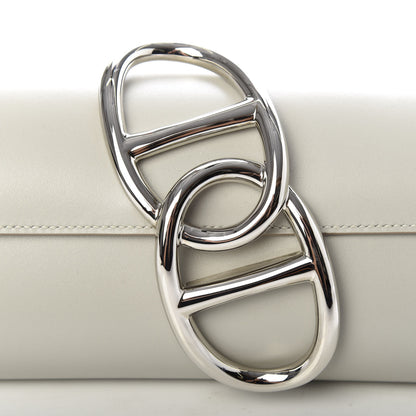 Hermes Tadelakt Egee Clutch Gris Perle 9 of 9