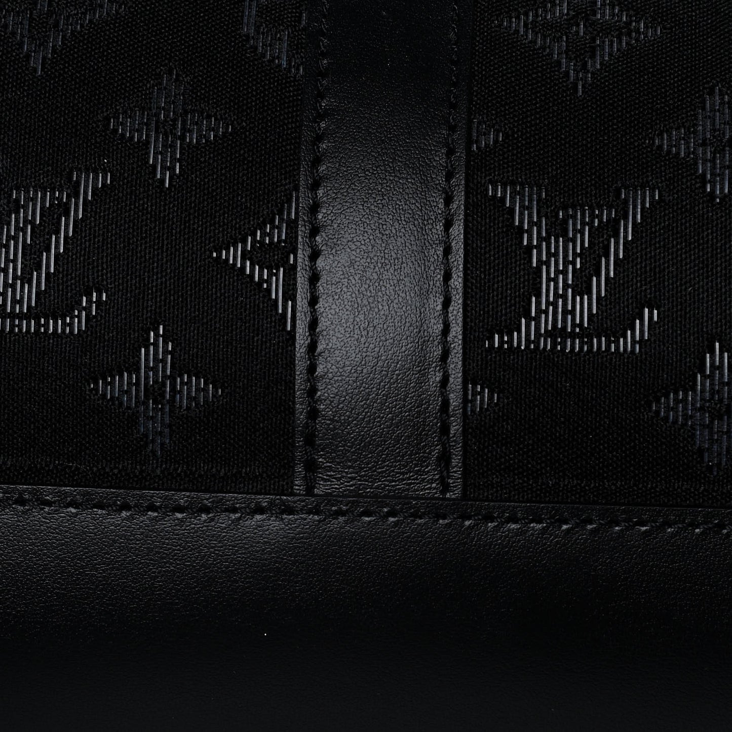 Jacquard Monogram Light Up Keepall Bandouliere 50 Black