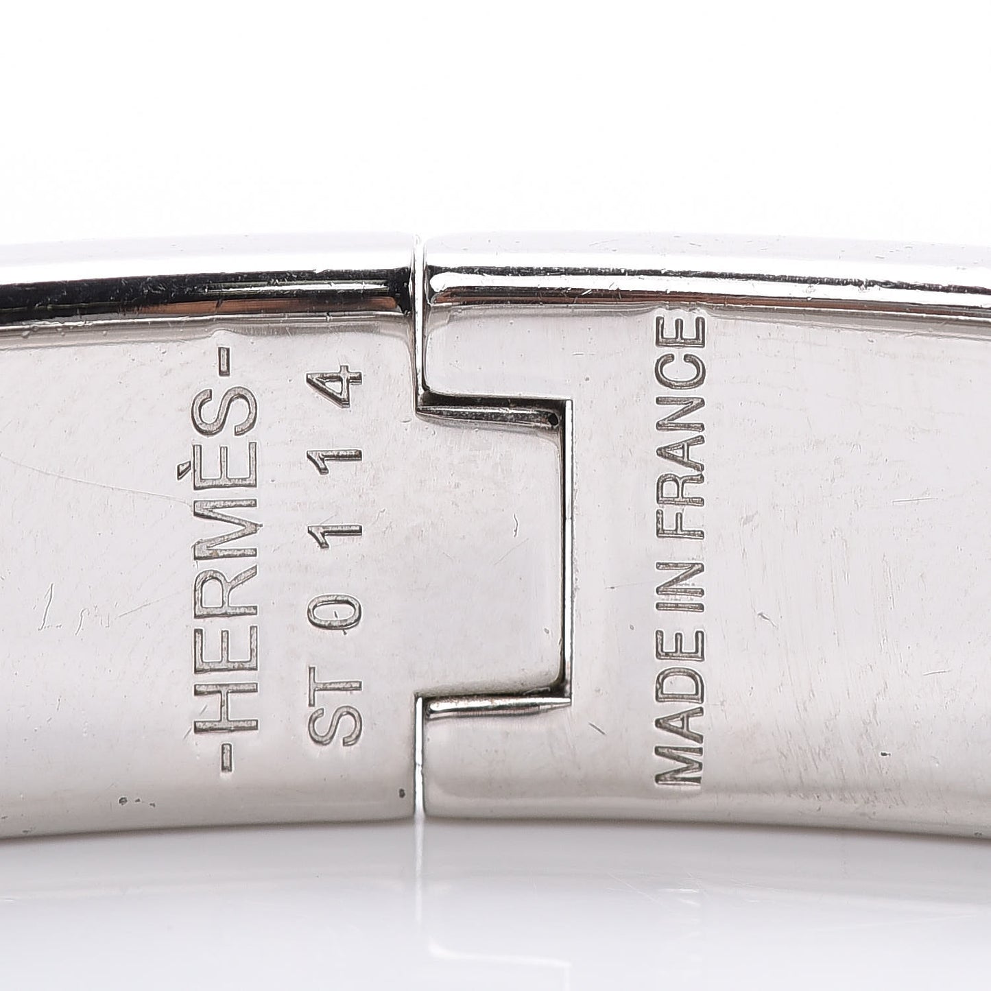 Enamel Narrow Clic Clac H Bracelet PM Black
