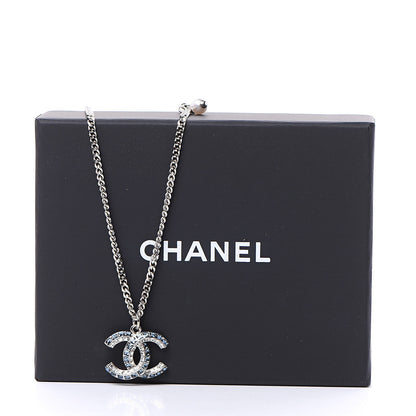 Chanel Crystal Baguette CC Necklace Blue 5 of 5