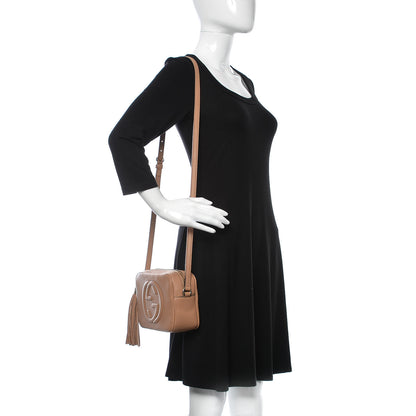 Gucci Pebbled Calfskin Small Soho Disco Bag Camelia 2 of 10