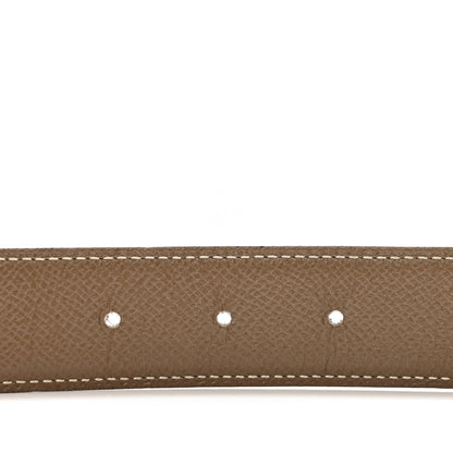 Hermes Swift Epsom 24mm Mini Constance H Belt 75 30 Black Etoupe 4 of 5